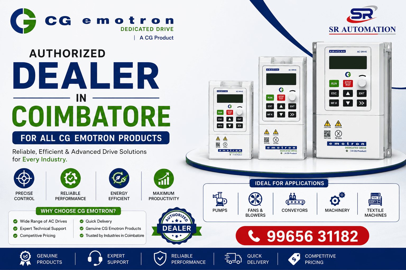 CG Emotron dealer in Coimbatore