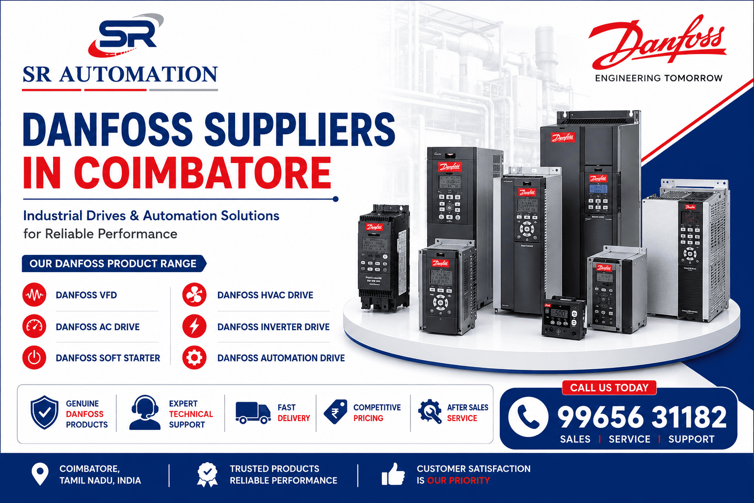 Danfoss suppliers in Coimbatore | SR automation